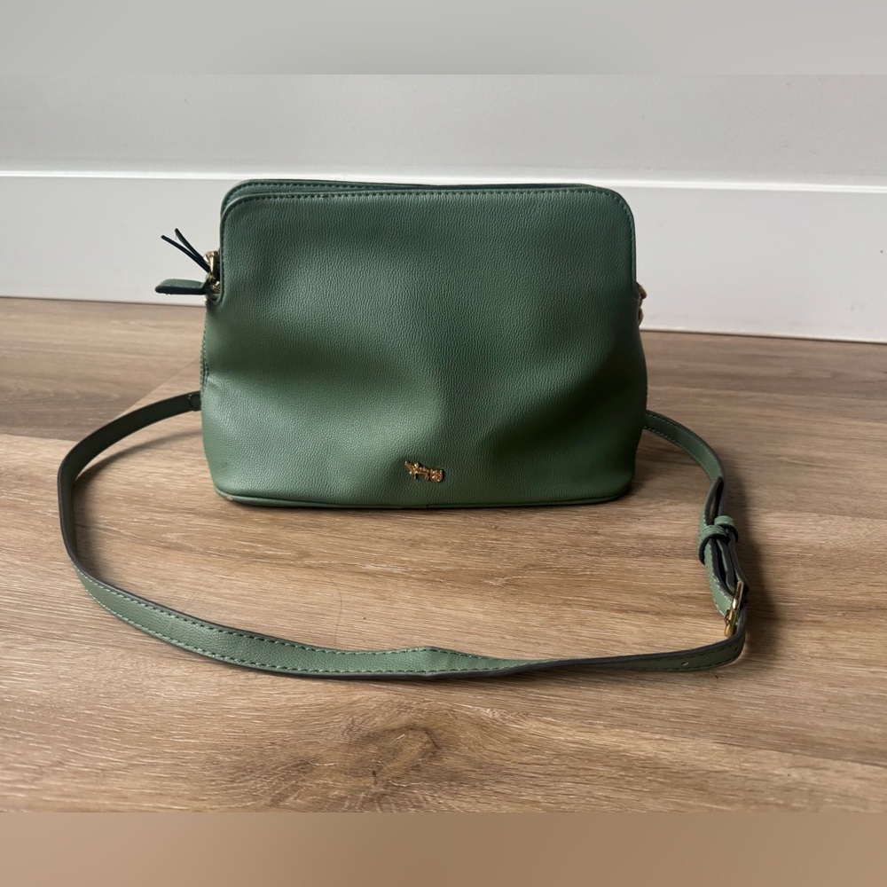 Mathew + Julian Sage Green Crossbody Purse Bag